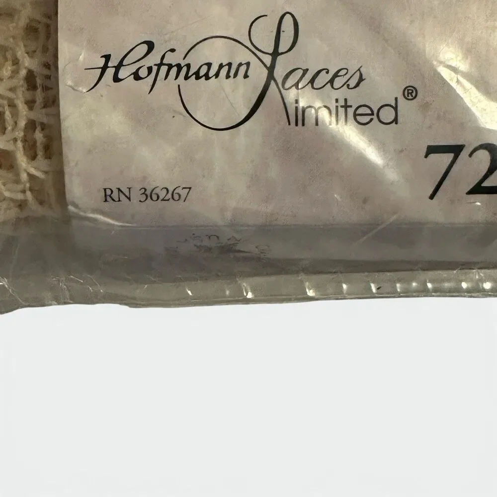 Vintage Hoffman Laces Harmony Crochet Swag Curtain Ivory 72x32 USA